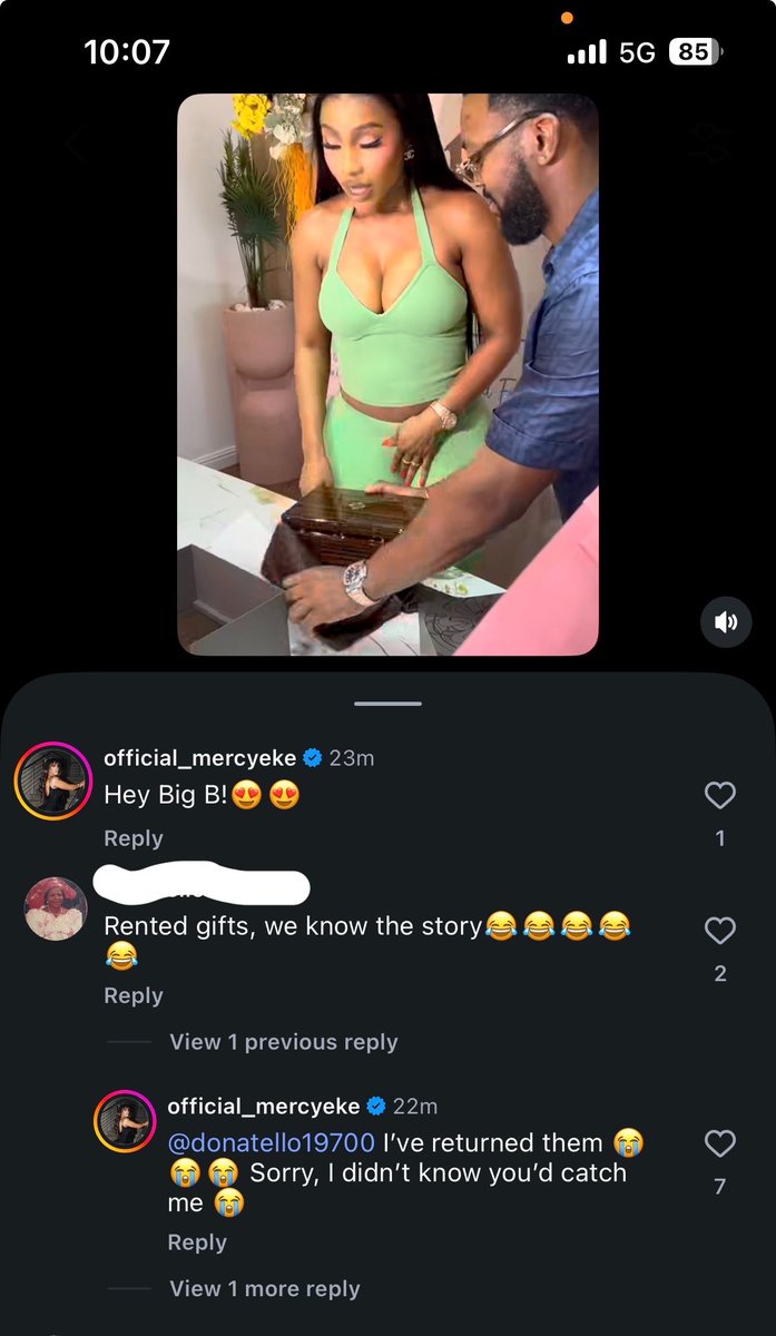 rutihanna's tweet photo. @real_mercyeke will not keee me πππ.
Someone commented on a video of her
βRented gifts, we know the storyβ
Peep my favs response πππ
Mercy eke n cruise 5/6.
#mercyeke https://t.co/Y6Ed2PMLis