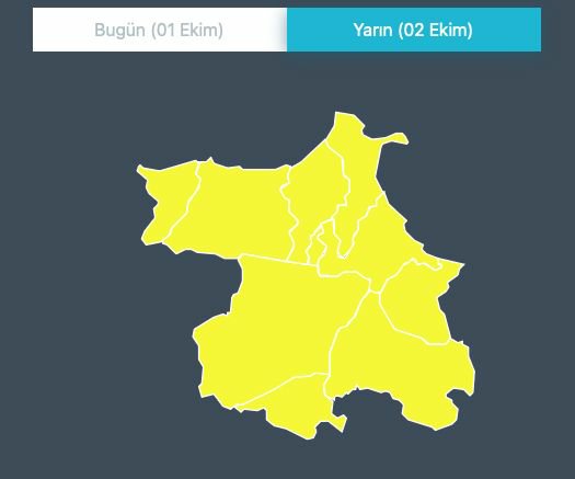 TCSinopValiligi's tweet photo. ⚠️Meteorolojik Uyarı (Kuvvetli Yağış) 

🟨 Sinop Merkez ve Tüm İlçelerimiz SARI KODLU meteorolojik uyarılıdır.

⚠️Geçerlilik Periyodu:
02 Ekim 2026 12:00
02 Ekim 2026 23:59 https://t.co/m78A2K9Hi7