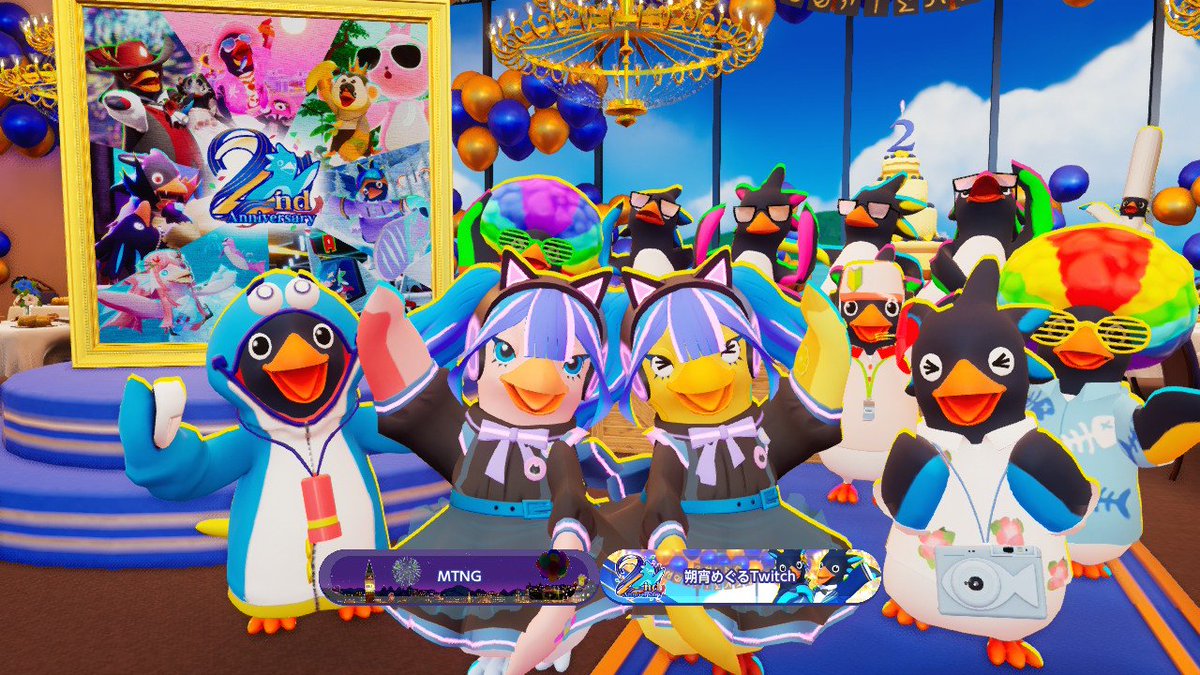 sideF_pn's tweet photo. 寝る前の🥳
めぐるさんと記念撮影＆レースをご一緒させていただきました！
しかも双子コーデ🫶
自分だと色物に走りがちなので、純然たる可愛さを浴びました…🥰 https://t.co/OHMO0F7qDQ