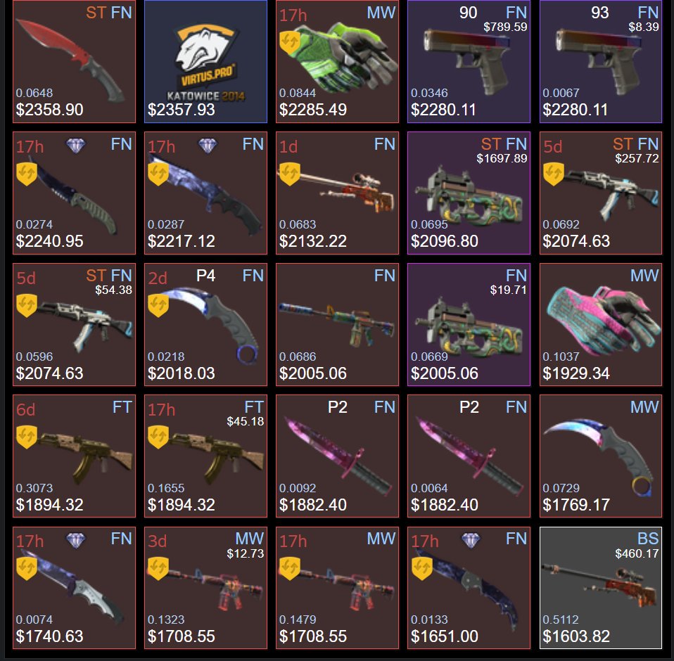 CorbZcs's tweet photo. Looking to trade or buy some cool shiny skeens?

LOOK NO FURTHER!

Currently got a large inventory of items ranging from low floats, sticker crafts, liquid items and plenty more

My DMs are always open for any enquiries😀 https://t.co/Y6vnG3pPye