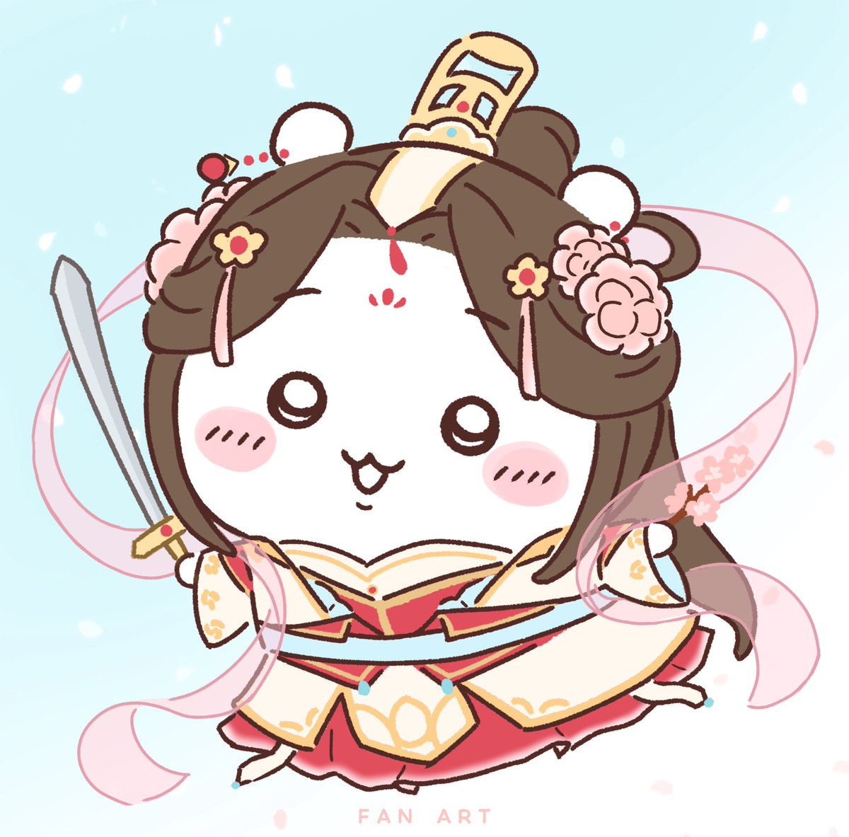 mochigome_desu's tweet photo. ９月分
天官賜福とちいかわが好きです🥰
#今月描いた絵を晒そう https://t.co/3mtTwURKCs