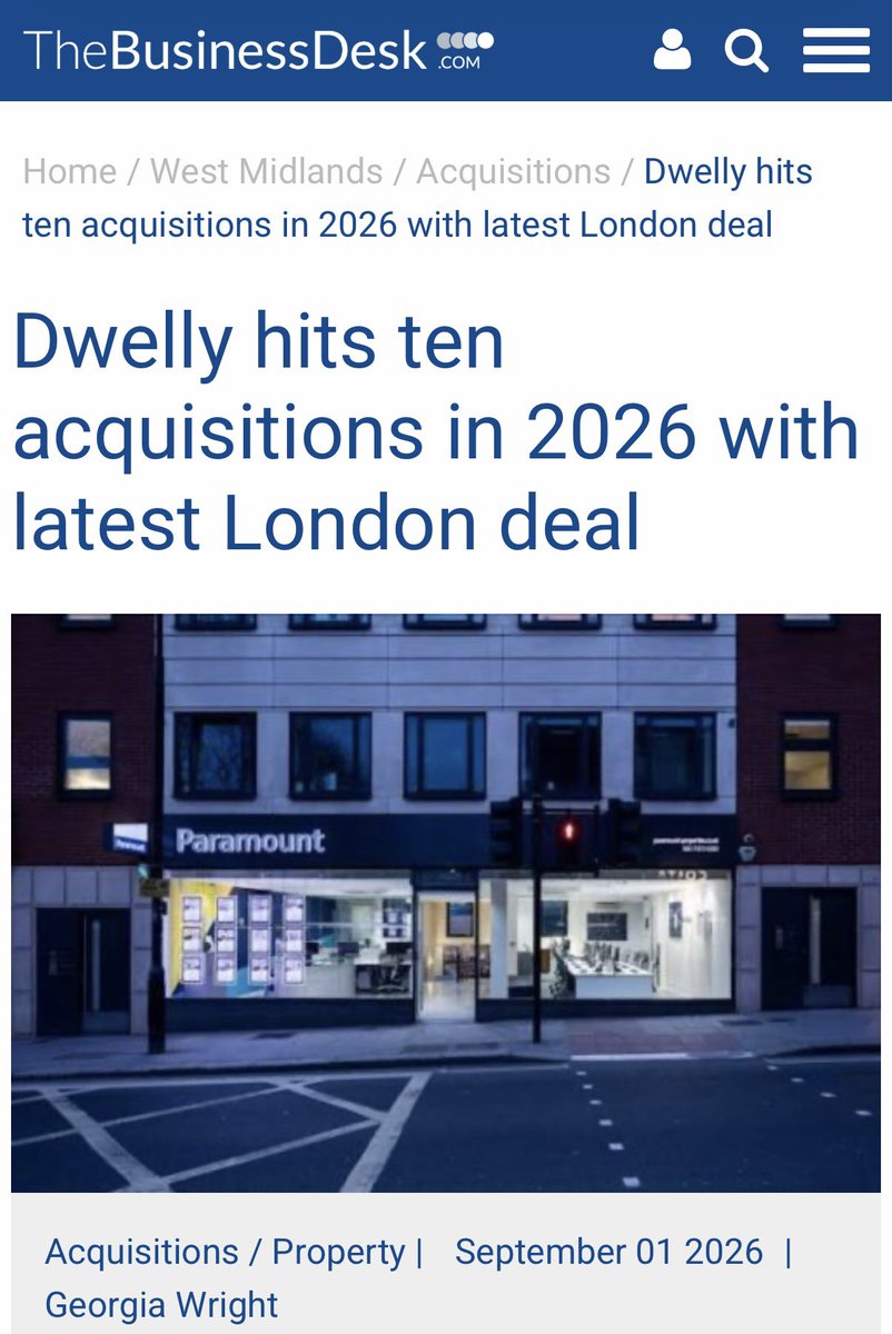 Proper_PR's tweet photo. Client: Dwelly 

Publication: The Business Desk 

Read here: https://t.co/MfB6hpLMT5 https://t.co/Wnq2X6HTNy
