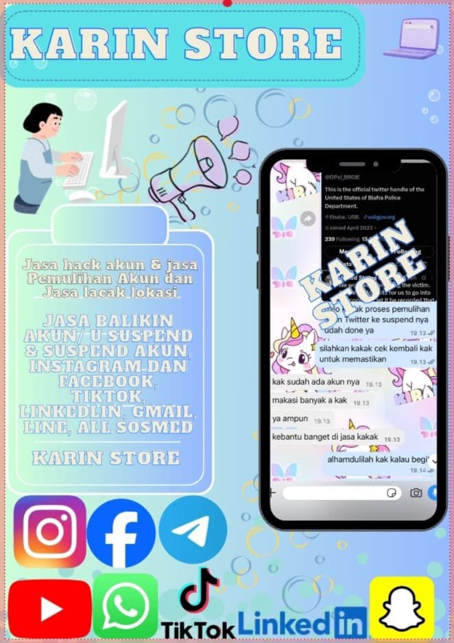 eyivzn's tweet photo. selamat sore jasa pemulihan X ⊹౨ৎ˚⟡

× balikin akun
-instagram, tiktok, WhatsApp, line, Gmail, telegram dan lainnya 

× Hapus akun 
-tiktok, Instagram, line , whatsaap, Twitter/x dan lainnya 

or
hack akun,sadap wa, lacak lokasi? 
જ⁀➴♡ wa di bio ! https://t.co/6PEvpvwxyf