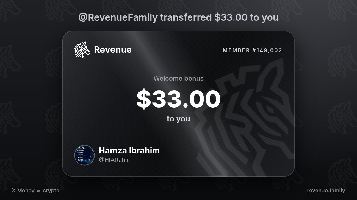 HIAttahir's tweet photo. @RevenueFamily Great, thank you @RevenueFamily https://t.co/y1baNZie5F
