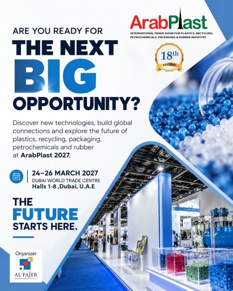 POLYMERBAZAAR's tweet photo. #ArabPlast2027 #ArabPlast #PlasticsIndustry #PlasticIndustry #Plastics #Recycling #Petrochemicals #Packaging #RubberIndustry #PlasticTechnology #PlasticsTechnology #PlasticManufacturing #PolymerIndustry #PolymerMarket #GlobalConnections #BusinessOpportunities #IndustryLeaders #Innovation #FutureOfPlastics #Dubai #UAE #DubaiEvents #TradeShow #Exhibition #B2B #GlobalTrade #PlasticsExhibition