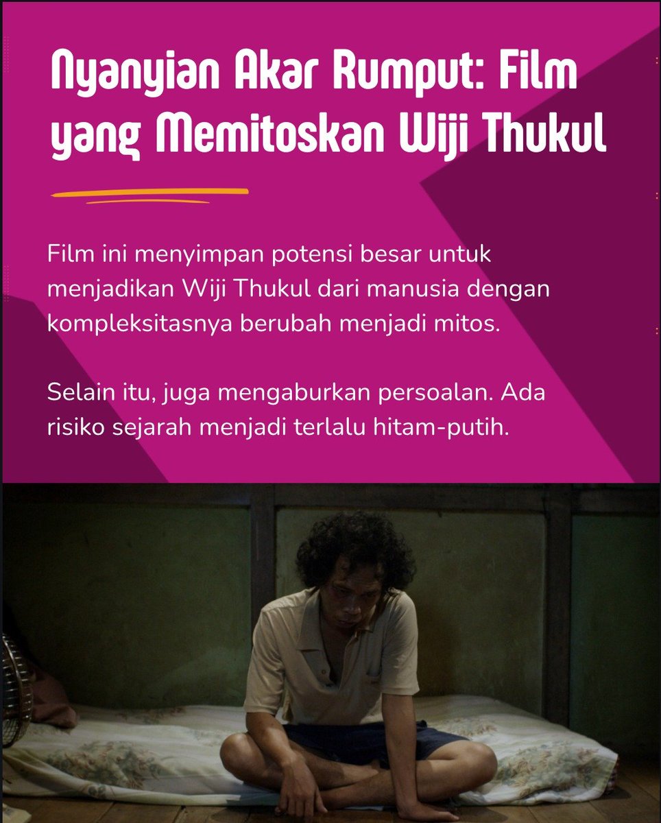 Berly_rani's tweet photo. Menonton tayangan Nyanyian Akar Rumput melatih pemikiran kritis kita terhadap cara sejarah ditampilkan di layar lebar.
#NyanyianAkarRumput #BedahFilm #LiterasiDigital #ApresiasiFilm #FilmLokal https://t.co/xbBQbRkHCF