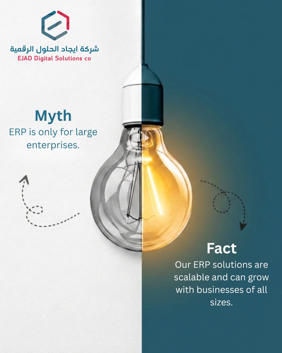 ejad_sa's tweet photo. يعتقد كثيرون أن أنظمة ERP مخصصة للشركات الكبرى فقط 💡
لكن الحقيقة أن حلولنا مرنة وقابلة للتوسع، وتنمو مع عملك مهما كان حجمه.
ابدأ اليوم، وتوسّع غدًا مع إيجاد 🚀

#ERP #Odoo #التحول_الرقمي #ريادة_الأعمال #السعودية #إيجاد_الحلول_الرقمية https://t.co/sp1KigIC1U