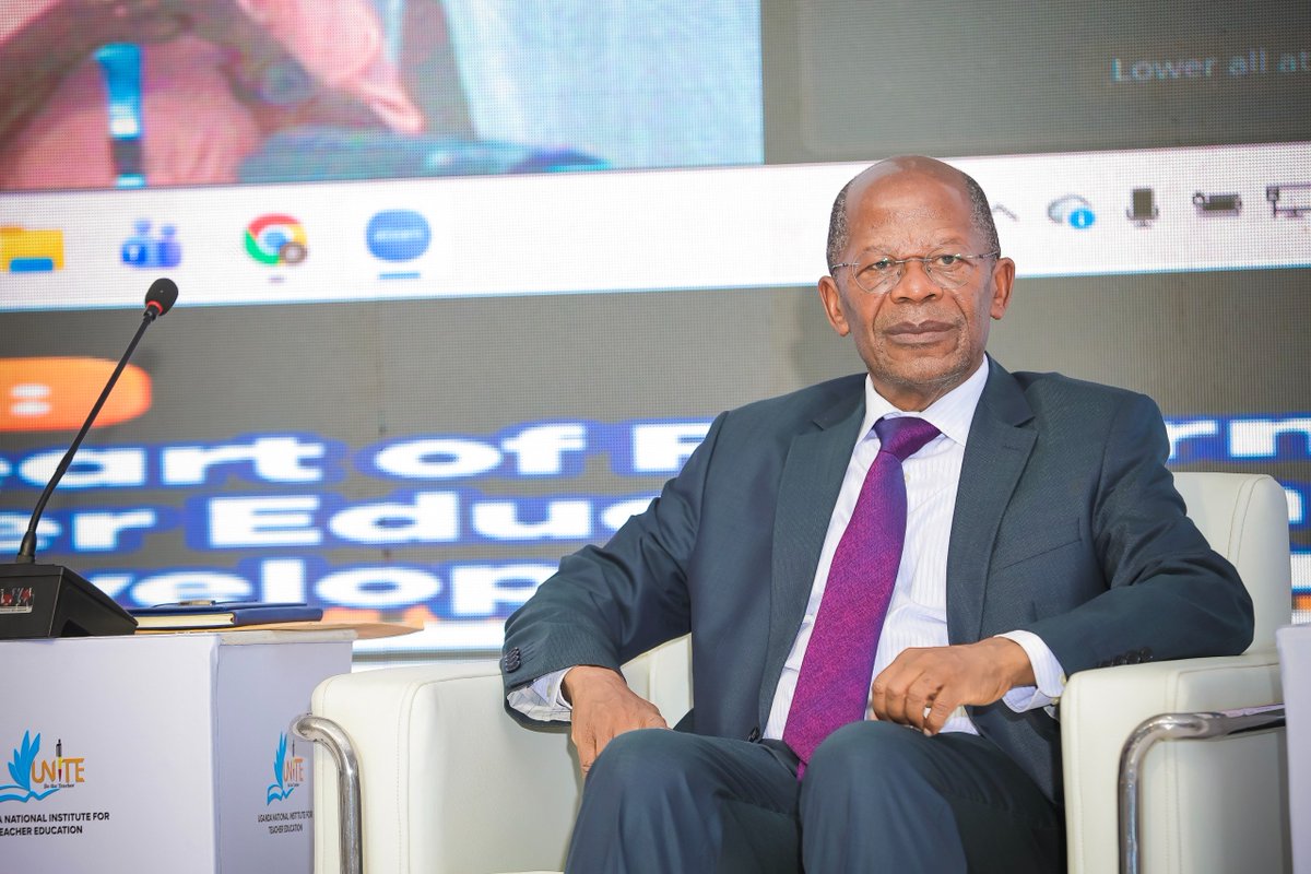 uniteuganda24's tweet photo. 🧵🪡Hon. J.C. Muyingo, Acting Minister of Education and Sports, opened #ITEC2026. In his address, he said Uganda's future depends above all on the quality of its teachers, who interact with children every day.

|@Educ_SportsUg https://t.co/hkvxn1dNdT