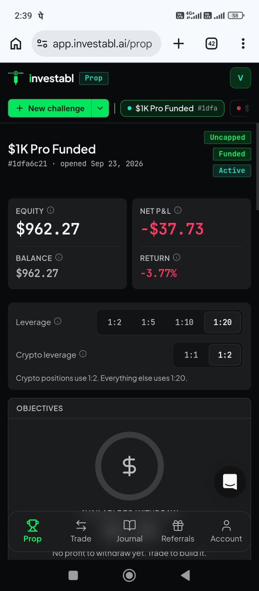 ganeshmn02's tweet photo. @InvestablProp Oops 1 st day on @InvestablProp 1k$ funded account hope i am up next day

#investabl #proffirm #xau #forex 

Join with me 💸💷
https://t.co/ZKz6z5JFH2 https://t.co/RMxWSPkCb6
