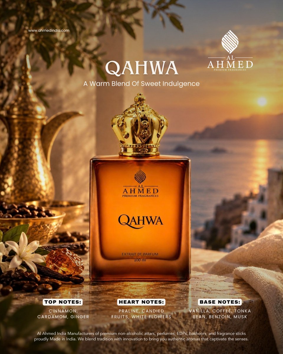 AlAhmedIndia's tweet photo. QAHWA EDP BY AL AHMED EAU DE PARFUM 100ML FOR MEN & WOMEN EDP LONG LASTING
#Qahwa #AlAhmedIndia #Perfume #Fragrance #PerfumeAddict
(Viral Trending ForYouPage LuxuryFragrance PerfumeOfTheDay CoffeeFragrance SweetFragrance UnisexPerfume LongLastingPerfume TrendingScents) https://t.co/SGXkNFEDbR