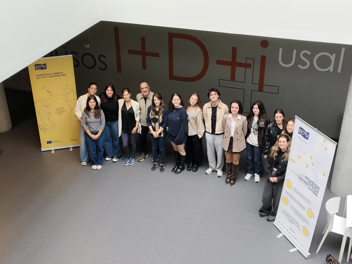 USAL_EC2U's tweet photo. 🇪🇺 Students Event 2026 preparatory meeting at @usal !

Students, Local Crew,  EC2U Student Rep and Ambassadors, @condeleusal &amp; @esnsalamanca  came together today to coordinate actions and get ready for the upcoming EC2U Student Event 2026, taking place from 20–22 October!

👩‍🎓🇪🇺👨‍🎓 https://t.co/7Z6X2qf2am