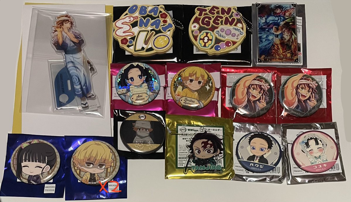 sinobu_0755's tweet photo. 鬼滅の刃 グッズ

譲(1〜3枚目)

求(定価➕送料)
※普通銀行またはゆうちょ銀行から普通銀行へのどちから

☆義勇と無一郎は何点か纏めてのお譲りのみ！ https://t.co/z86RVFdshu