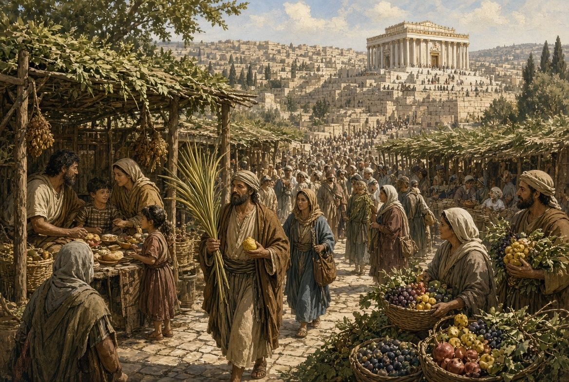 InTanakh's tweet photo. Tishrei 20: Sukkot – Feast of Booths Day 6 - A seven-day festival celebrating harvest &amp; commemorating Israel's time in the wilderness. Marked by dwelling in sukkot, waving the four species, and joyous offerings (Leviticus 23:34) https://t.co/Pj3N1AybNJ https://t.co/hBiRZ1blQ0