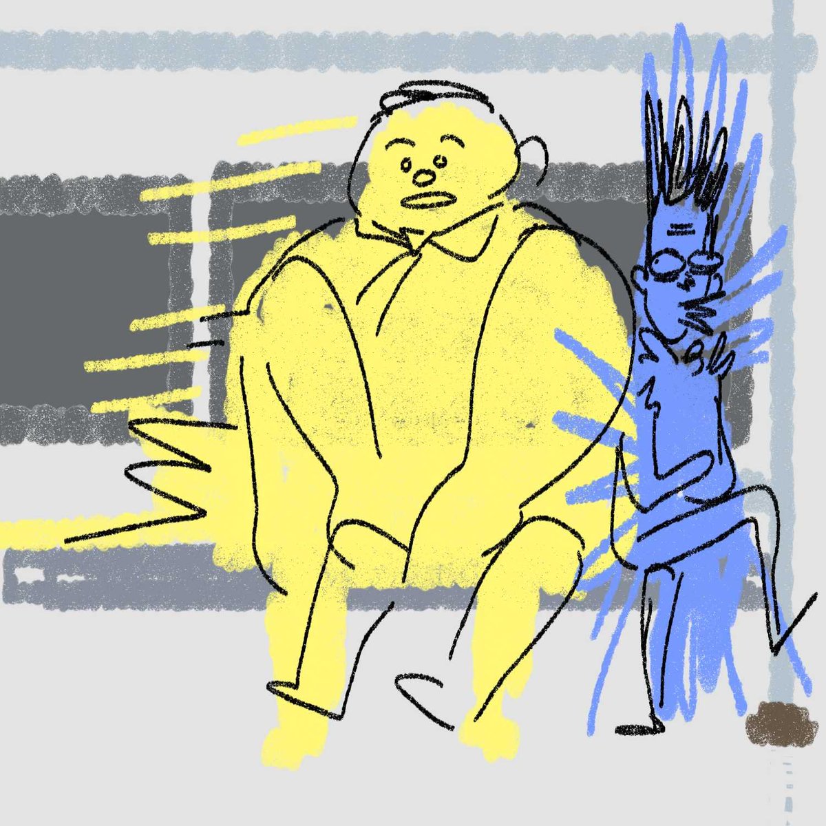 n9evepulgas's tweet photo. Ramdomly remembering that time I got squashed by a huge man in the metro and the dude sitting front of me peed himself literally laughing(because i made rubber chicken noise).
And for like 3 months I kept running onto those same 2 dudes and we just stared at each other lol https://t.co/UXHkK7OKB9