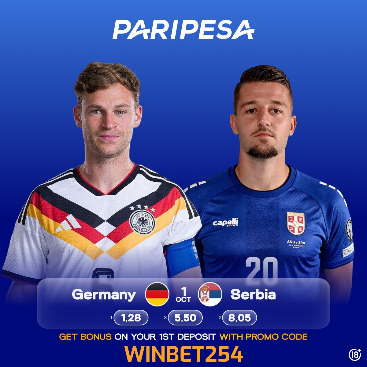 Robatos909's tweet photo. Toda highlight 
Up to 18000 kes bonus on first deposit with paripesa 
Play as low ksh 22 on paripesa 
Register here https://t.co/snz9P3G4Wx
Promo code WINBET254 https://t.co/ZH4IPDrbxi