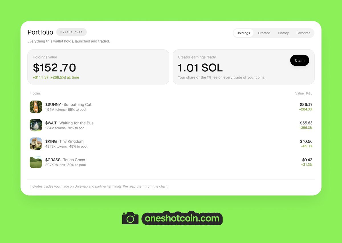 tryoneshotcoin's tweet photo. Launch a Coin on OneShot and claim your Launch rewards in SOL. https://t.co/6sljhR7jxL