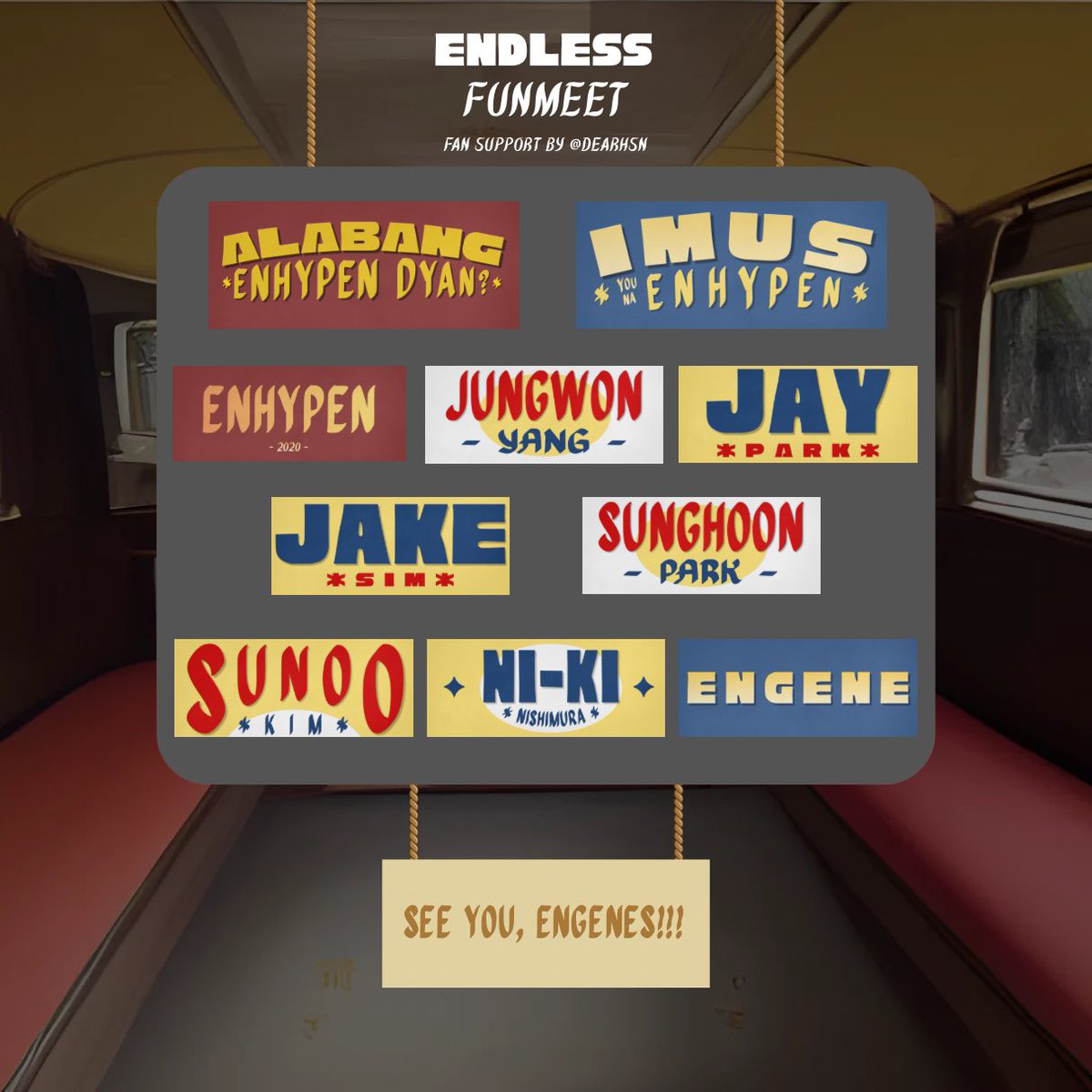 dearhsn's tweet photo. 𑣲 #DunkinPH_ENDLESS #ENDLESSFunMeet

⋆˙⟡ para po! ‘ala bang enhypen dyan? imus you na, enhypen!

fan support by @dearhsn

— stickers
— time and place tba

see you there, engenes!!! ♡ https://t.co/rTHDNGP8oH