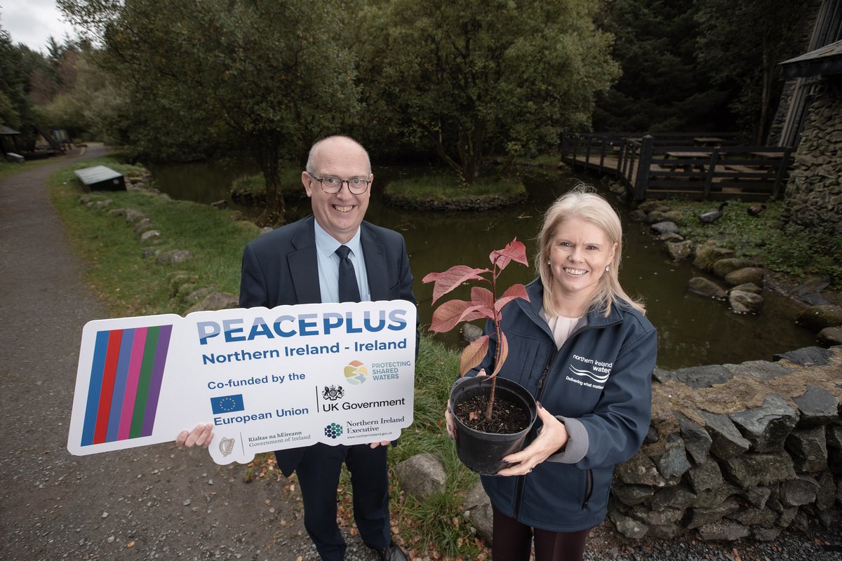 niwnews's tweet photo. We’re proud to mark the official launch of #ProtectingSharedWaters, a €7.5 million cross-border project helping tackle the growing pressures of nutrients, pesticides and sediment loss affecting shared drinking water resources in the Strule and Fane catchments. https://t.co/dODsIXPZDW