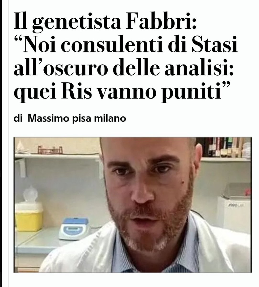 bearbops's tweet photo. Scusate la franchezza, ma Fabbri a cazzo duro contro i RIS dell'epoca è da encomio #Garlasco https://t.co/GpPpeBqFNX