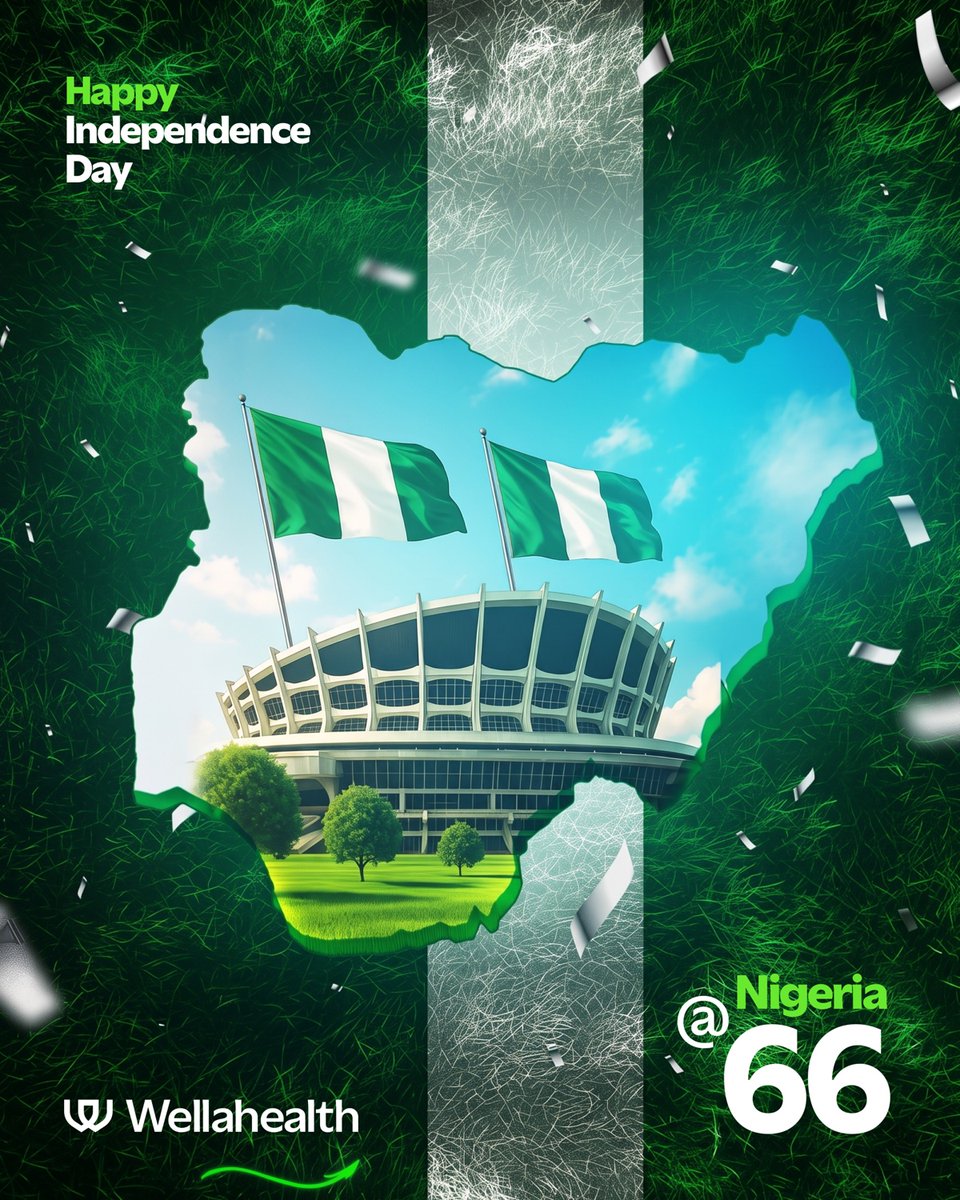 WellaHealth's tweet photo. This Independence Day, we celebrate Nigeria and remain committed to making quality, affordable healthcare accessible to more people, wherever they are.

Happy Independence Day, Nigeria. 🇳🇬 https://t.co/u0cQVYr1iI