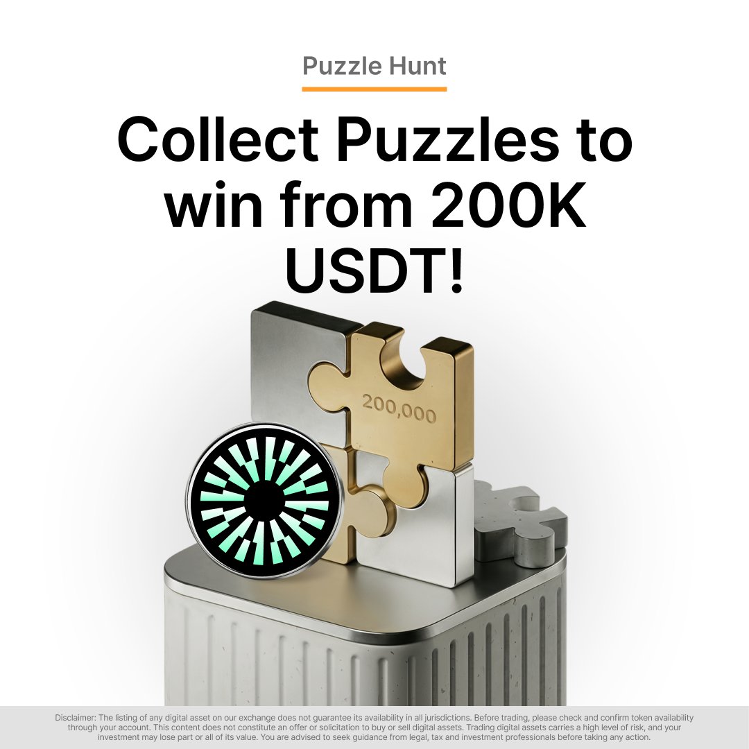 BybitPlus's tweet photo. 🧩 The MNT Puzzle Hunt is live! Trade, Convert, DCA, and collect puzzle pieces for a share of $200,000 in Hot Token &amp; USDT rewards.

Oct 1, 10AM UTC – Oct 31, 10AM UTC

🔓 Unlock the puzzle: https://t.co/vcOIDkuOOe

#Bybit #NewFinancialPlatform https://t.co/a1VIjolAQE