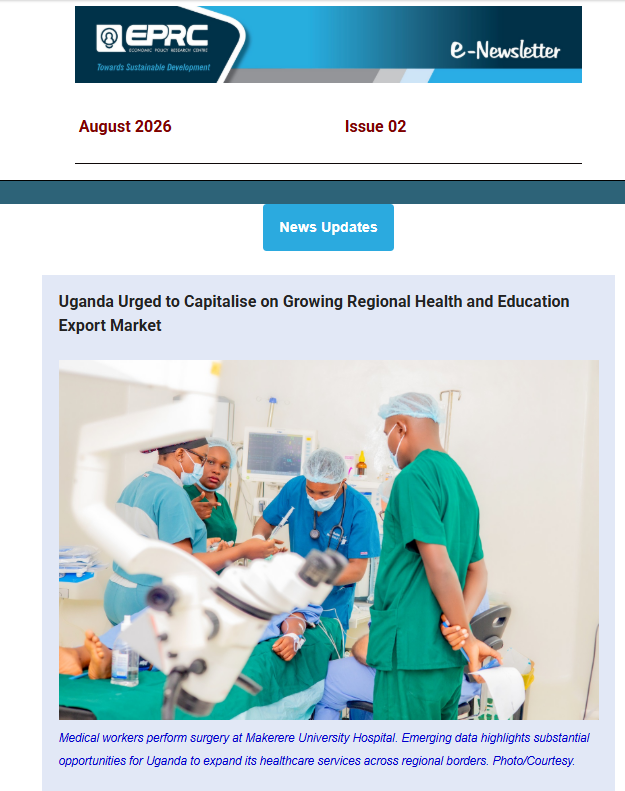 EPRC_official's tweet photo. Our latest newsletter is out!   Catch up on what @EPRC_official has been up to, plus explore our latest research, and insights on the Ugandan economy.
https://t.co/dA6DB6mCs9 https://t.co/dmHnBToWf3