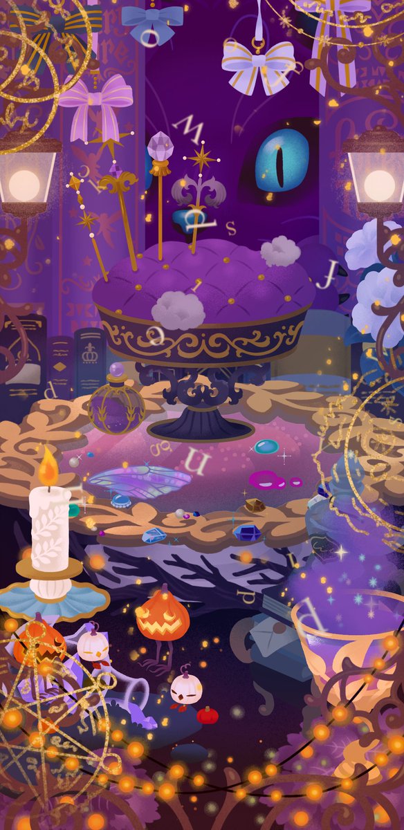 WfM6SAPv2bReJ4M's tweet photo. ハロウィンのアイテムたち大好きだ！今年もたくさんの魔女さんやお化けさんたちに会えると思うとワクワクします。
#リヴリーレイアウト https://t.co/z71CSA1Wb6