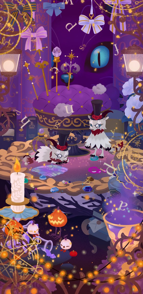 WfM6SAPv2bReJ4M's tweet photo. ハロウィンのアイテムたち大好きだ！今年もたくさんの魔女さんやお化けさんたちに会えると思うとワクワクします。
#リヴリーレイアウト https://t.co/z71CSA1Wb6