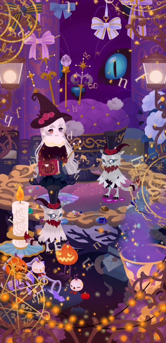 WfM6SAPv2bReJ4M's tweet photo. ハロウィンのアイテムたち大好きだ！今年もたくさんの魔女さんやお化けさんたちに会えると思うとワクワクします。
#リヴリーレイアウト https://t.co/z71CSA1Wb6