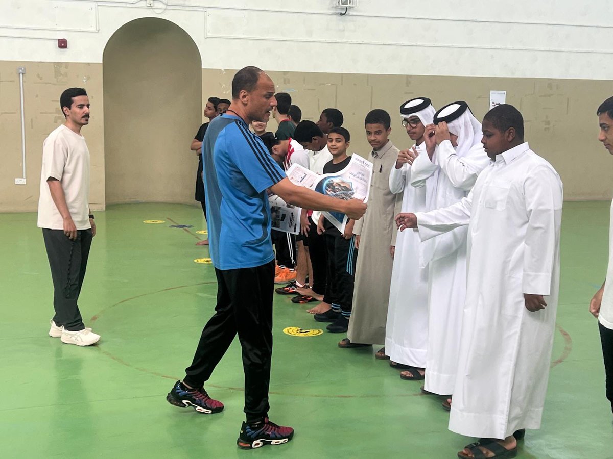alrazipsb's tweet photo. احتفال قسم التربية البدنية باليوم الدولي لحماية التعليم من الهجمات ، بهدف تعزيز وعي الطلاب بأهمية حماية التعليم. https://t.co/GgBHqEl5ys