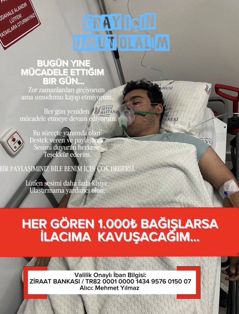 Eray_8080's tweet photo. Bugün de umudumu kaybetmeden mücadele ediyorum. 💙
İlacıma kavuşabilmem için desteğinize ihtiyacım var.
Bir paylaşımınız bile benim için çok değerli. 🙏

Ben Eray benim için umut olurmusunuz.

#ErayİçinUmutOlalım #DMD #Duchenne #UmutOlalım #DestekOl https://t.co/fjx70ucx4U