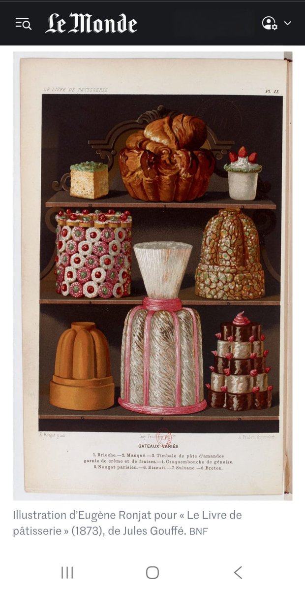 IDgrange's tweet photo. 🍰 🙏 Merci @Bourdinus et @lemondefr pour ce magnifique article sur "Une histoire de la pâtisserie" (Ed. de @laBnF), que Coline Arnaud et moi avons eu le plaisir de découvrir en ligne, heureuses de votre lecture attentive et enthousiaste. https://t.co/INURzm99Dj https://t.co/dn02NwDoNW
