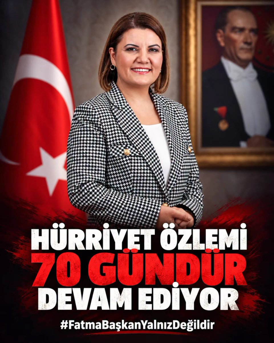 fatmakaplan's tweet photo. 70 gündür sevdiklerinden, İzmit’ten, sokaklarından ve insanlarından uzak, ama bir gün bile unutulmadı...

#FatmaBaşkanYalnızDeğildir https://t.co/3FsD7jEwTW