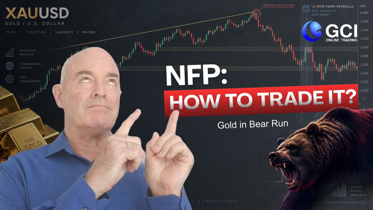 gcifinancial's tweet photo. NFP is here. 👀 How should traders approach major US news events?

We look at trading AFTER the event, following the trend, while Gold XAUUSD approaches a key upper trend line.

Watch Full Market Outlook Here: https://t.co/oe5cyteGug

 #NFP #Forex #Gold #XAUUSD https://t.co/jmPllWIeTo