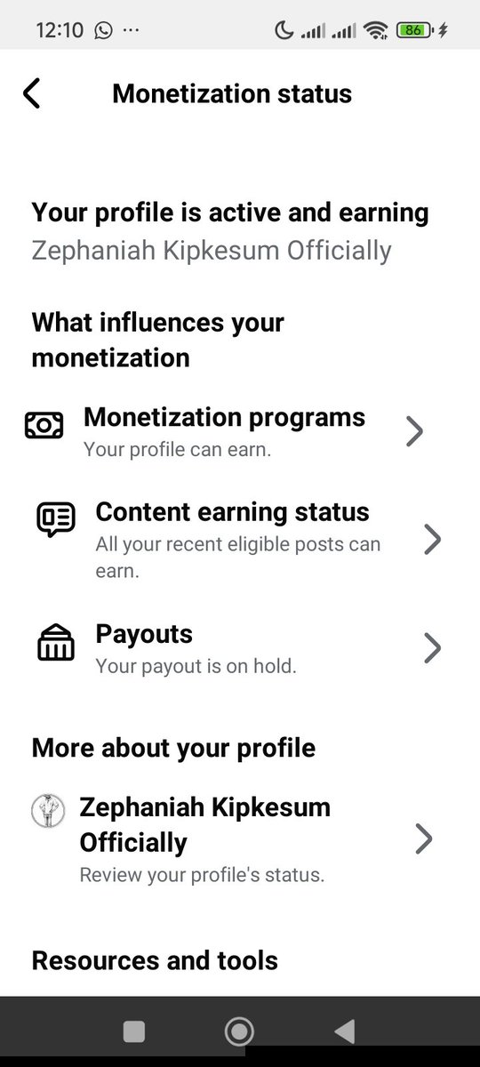 ZKesum84779's tweet photo. Congratulations 🎊🎉 to me I have been monetized my profile is now earning 🥰
And to think 🤔 that I wanted to delete this account last month . To everyone out there, keep pushing hard yours will come soon. https://t.co/4HV9APNB3W