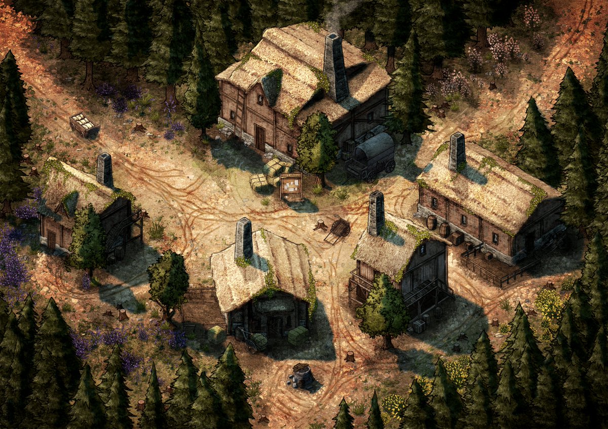 inkarnaterpg's tweet photo. Small Village 🏠
 
🎨 Map by Mati on our Explore page.
 
Created with our Fantasy Regional style.

#maps https://t.co/uTBQFxu1wY