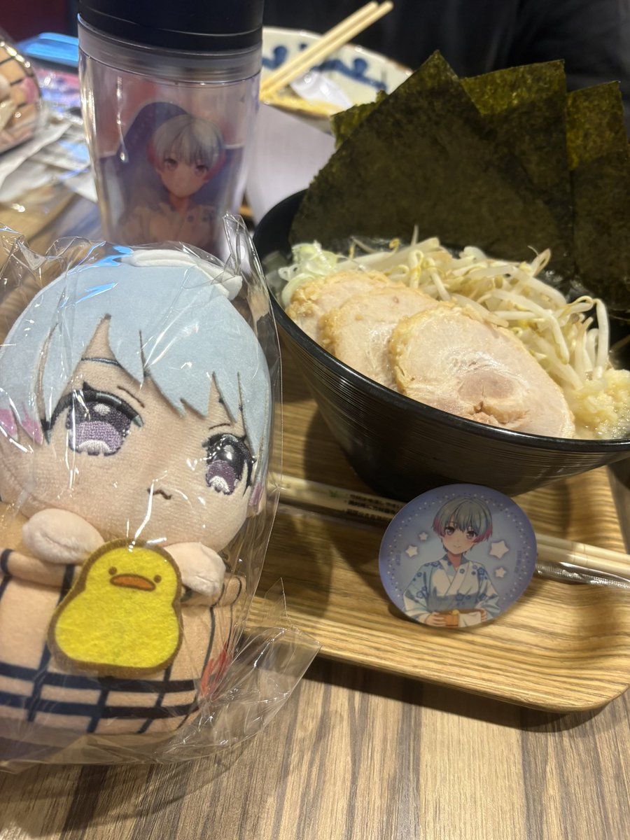 gomanow's tweet photo. 神田の極楽湯ゆめみたコラボ行ってきました！！
りっちゃんの��くぬくぬいめちゃくちゃ可愛いし、コラボメニューもめっちゃ美味しかったです！

峰月律大食いで凄い……✨️
ラーメン1杯でお腹いっぱいですw
 #りっちゃんといっしょ

#ばばんばばんばんばんドリーム https://t.co/n9LrNxUyDD