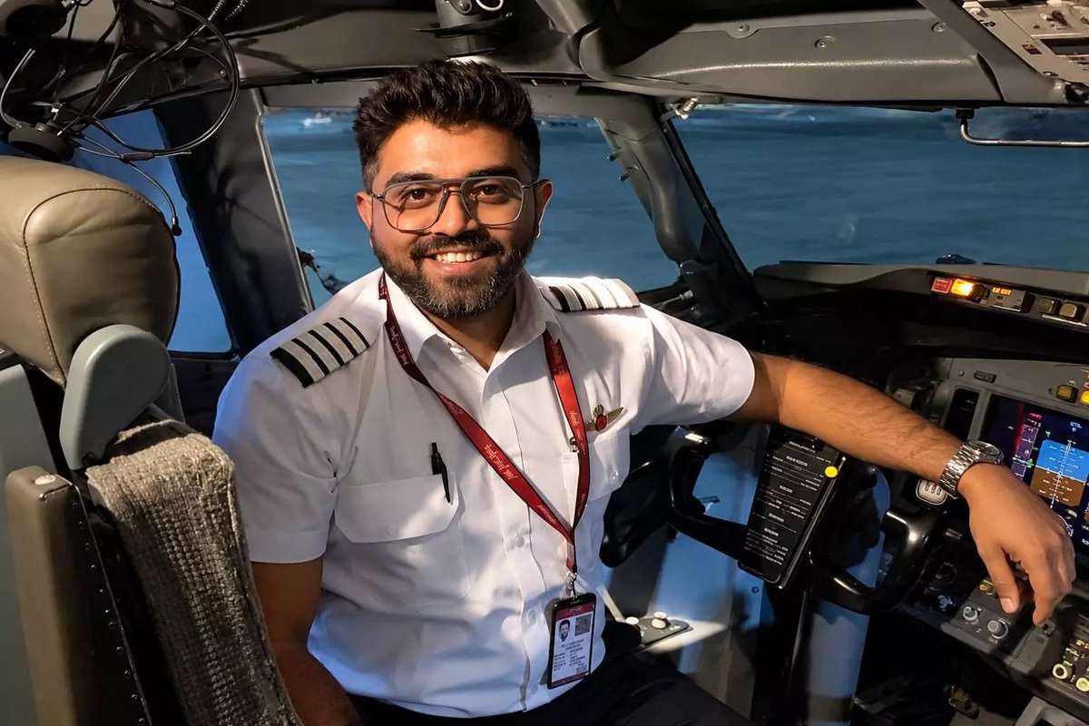 AHIRSTAN's tweet photo. 🚨 Shocking News 🗞️ 

Captain Smit Machchhar, an Indian flydubai pilot, was stabbed in the cockpit of Flight FZ1073 (Dubai–Tel Aviv) after his co-pilot allegedly tried to crash the aircraft. 

Despite serious injuries, he opened the cockpit door so others could intervene. The plane diverted to Tabuk and landed safely with 174 people on board