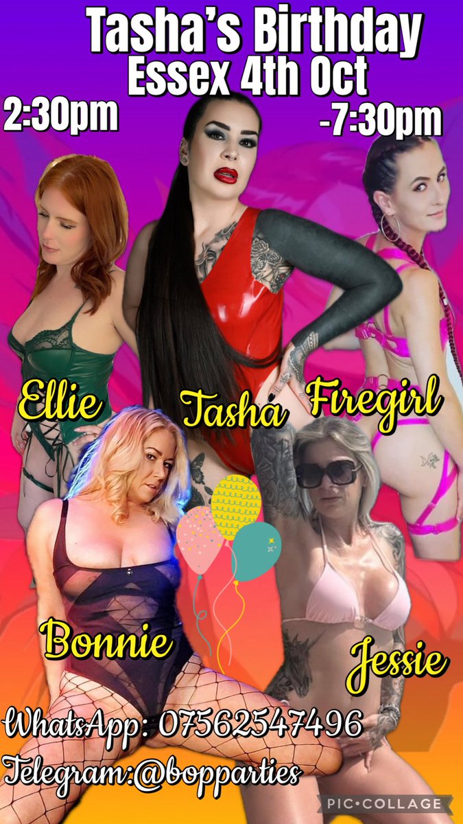 Bopessexlondon's tweet photo. Who’s coming along to wish the beautiful @NatashaZoe__ a very happy biethday 
Basildon 2:30-late
With a few sexy friends thrown in @bonnie_blacked @FIREGIRL1980x @jessierae_clips @Ellierednew 
Drop a WhatsApp or telegram xx https://t.co/Zfi2r2bf5d