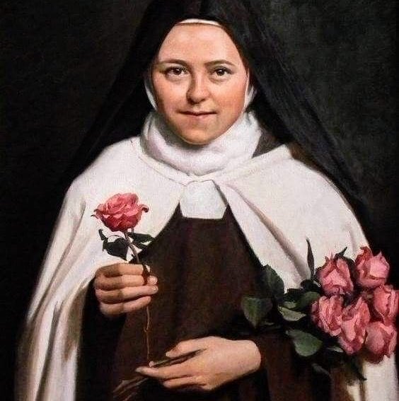 manodooceu's tweet photo. "O Bom Deus não poderia me inspirar desejos irrealizáveis, portanto, posso, apesar da minha pequenez, aspirar à santidade."
Santa Teresinha do menino Jesus, rogai por nós, para que busquemos aspirar esse desejo de céu a cada dia mais 🌹 https://t.co/7j9BYOF8Pi