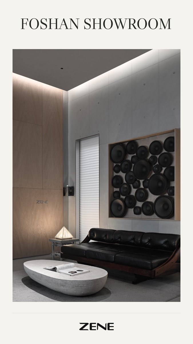 zene_official's tweet photo. Sound begins with the details.
A closer look at the forms behind the feeling.
Foshan Showroom
#ZENE #HomeAudio https://t.co/9gXKmnA5vN