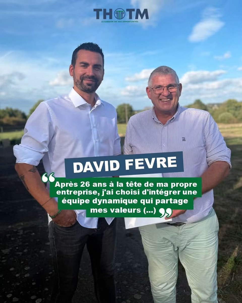 FVREDavid1's tweet photo. 🎉 Bienvenue David Fèvre !

Il y a des rencontres qui font sens. Celle avec David Fevre en fait partie.

Après 26 ans à la tête de sa propre entreprise, David a choisi de rejoindre l'aventure THOTM formations. Et franchement, quelle fierté de le compter parmi nous ! 🙌 https://t.co/26P7bQy5X1
