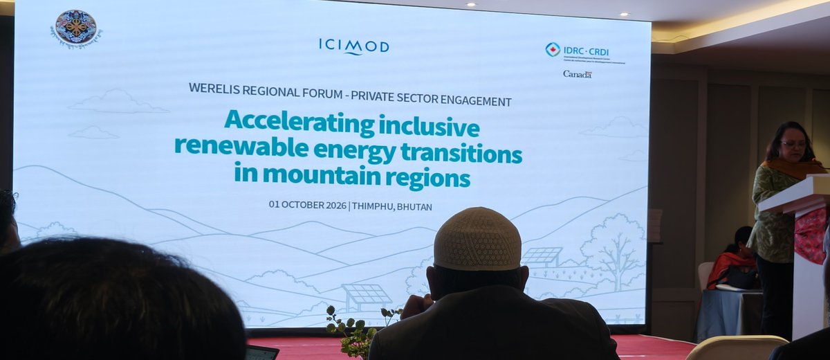 ERodDev's tweet photo. Today Oct 1, @ICIMOD @IDRCinAsia #Bhutan's Dept of #Energy are engaging regional #private #engagement to  scale #inclusive #renewable #energy in the #Himalayan region, based on @IDRC_CRDI @CanadainIndia projects such as https://t.co/W6FlHPJcLz https://t.co/dJGe6ryJZw