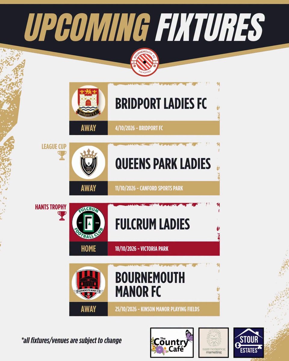 PoppiesWomen's tweet photo. October takes us on the road for 3 out of the 4 weeks, with back to back cup games down the middle.
With a bit of a start-stop September, we are ready to get properly back into the swing of things!
#UTP ❤️🖤🤍 https://t.co/jBCaCSZ60L