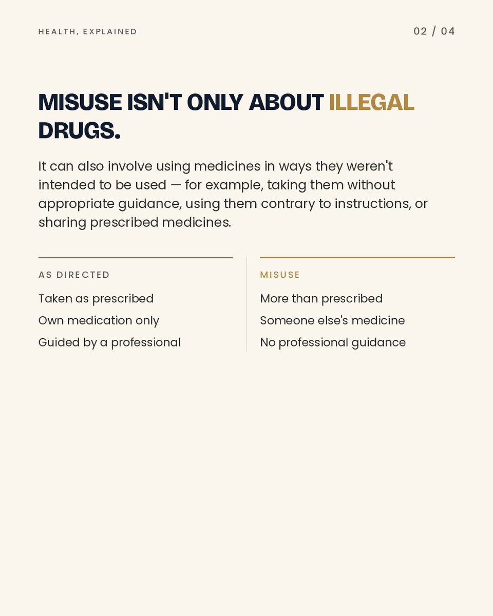NursePrecious_'s tweet photo. 💊 Drug misuse isn't limited to illicit substances. Taking extra doses, using someone else's prescription or ignoring professional guidance can also put your health at risk.

Use medication as prescribed and seek professional advice when unsure. https://t.co/xJuN3yXP7i