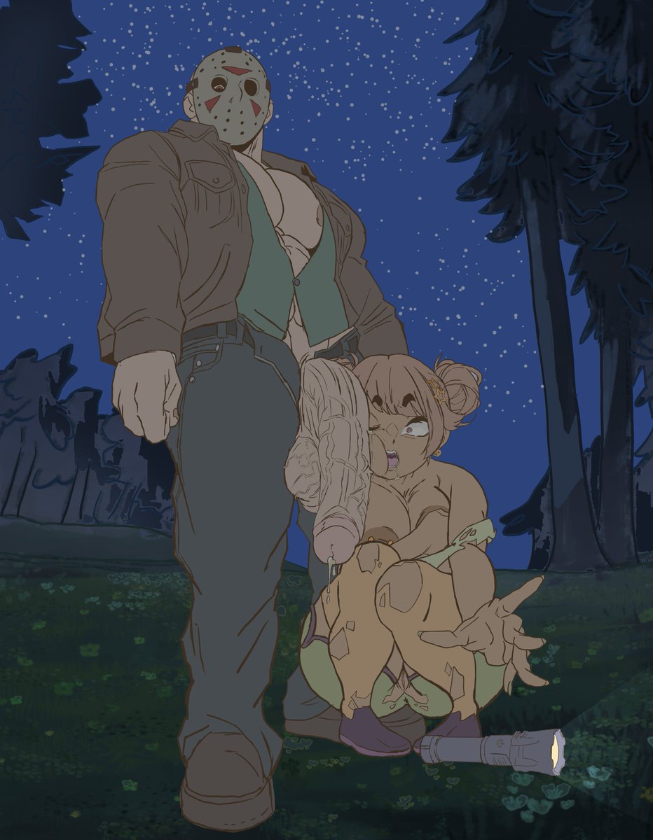 MahawavyyNSFW's tweet photo. Jason found his victim playing in his woods, maybe he will give her a different type of punishment 😋

ITS A SPOOKY MONTH!!!

#spooky_month #nsfw #art #OC #jason_vorhees https://t.co/Wz8CR9S2d4