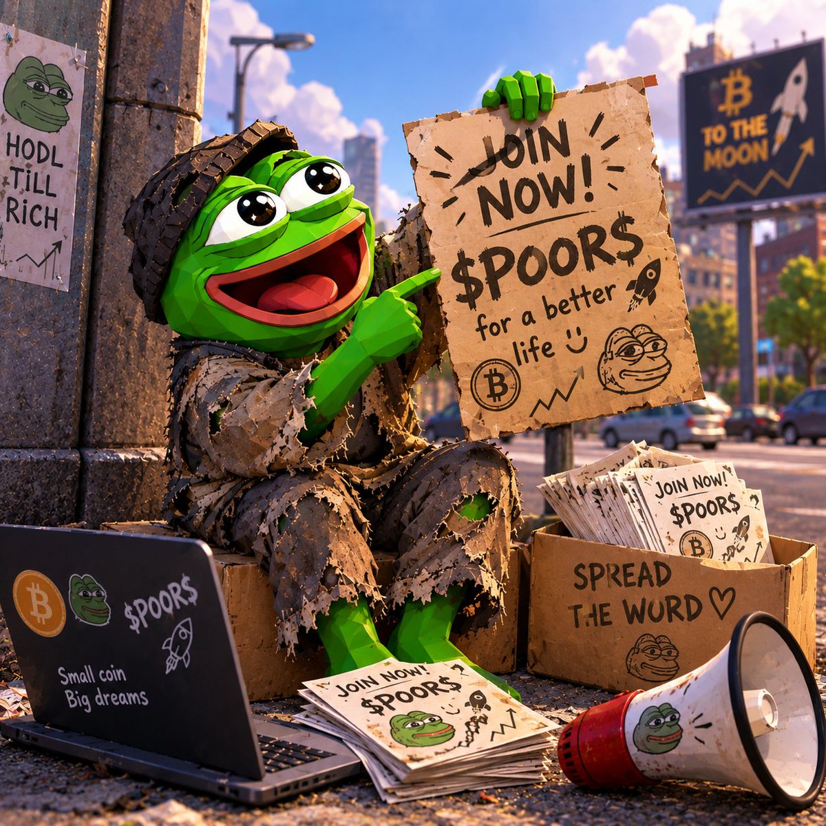 Poorpepepoor's tweet photo. @PumpfunEco @PoorGoat_ Pepe lost everything and is back to begging on Solana. Don't sleep on $POOR! 🐸💸
​🛒 Buy: https://t.co/08Mqup5V6Y
📝 CA: 3srJ2YwRSY9ieGSVqf5ngqv6EmzEMrRjwjZLSnVypump https://t.co/5bMI4aiK40