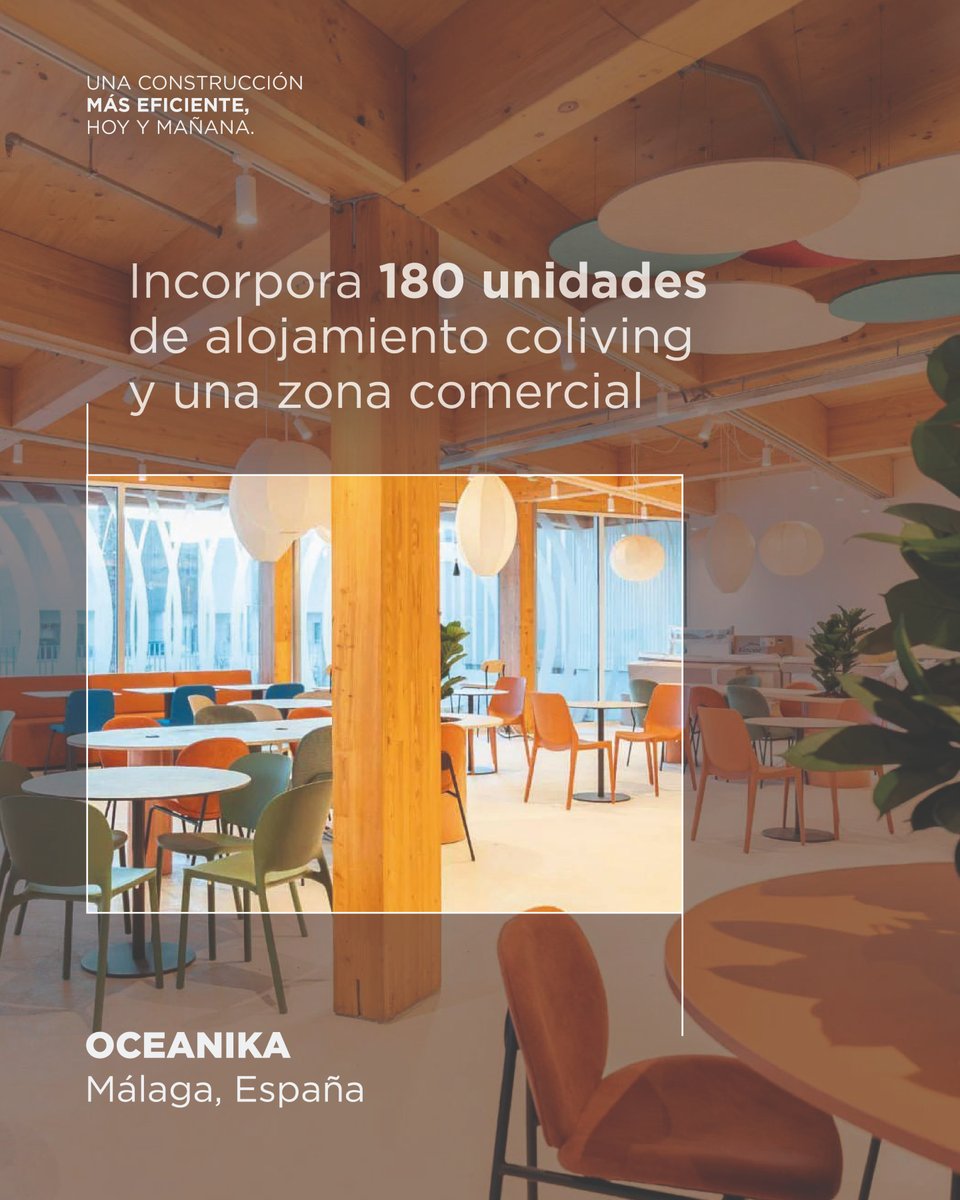 SaintGobainES's tweet photo. Oceanika: un coliving de 180 alojamientos con diseño bioclimático, construcción industrializada  y certificación BREEAM. 🌿🏗️

Soluciones Saint-Gobain para más luz, confort y eficiencia: Saint-Gobain Glass, @isoveres y @SGplaco.

#MakingTheWorldABetterHome https://t.co/UrQyM4RcFx