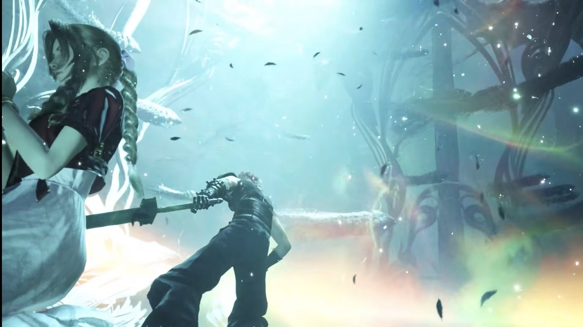 L0velive3's tweet photo. They are star-crossed lovers. Nomura- they are “koibito”, Kitase-someone cloud loved, Nojima- things could’ve went well with Aerith. They had potential romance doomed by fate. About Cait sith fortunes  this ones eyes were different. And we all know what happens after https://t.co/bCY4f1L269