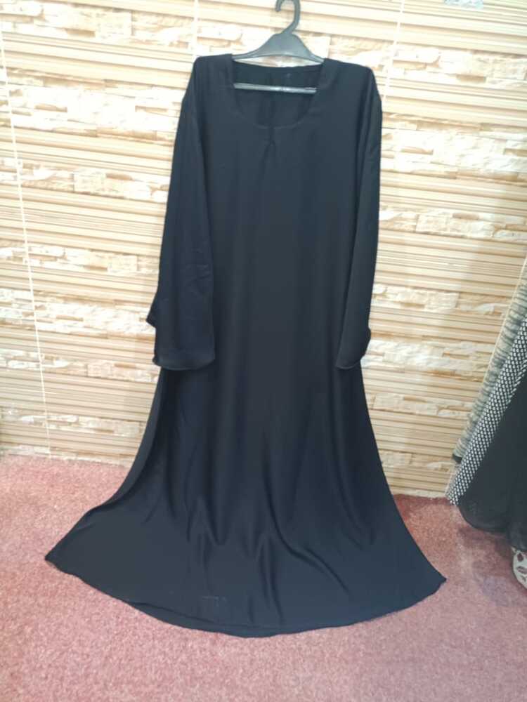 SpMasoom's tweet photo. Black Big Flair Simple Maxi Abaya by AMH Abaya Hub | Stuff: Nida | Length 54 | Chest 22–23 | Price Rs.2200 | DC 300 Advance | 4% Government Tax Will Be Applied Just On COD. Elegant Pakistani Abaya for modest fashion. #AMHAbayaHub #BlackAbaya #Abaya #PakistaniAbaya #ModestWear https://t.co/sx89ulMAKl